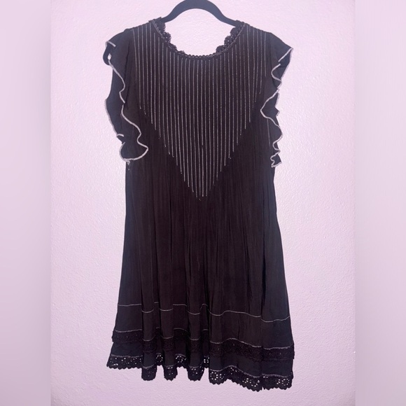 Johnny Was Black Boho Dress XS - Picture 5 of 5